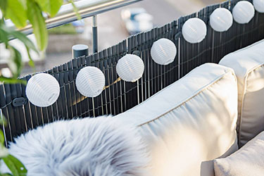 Osvětlení na balkon Osvětlení na balkon